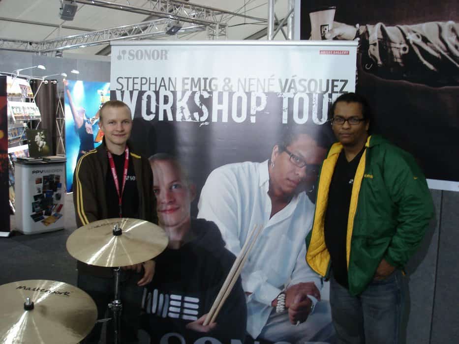 our first ad. from Sonor 2006, Produktiv-Messe Ibbenbüren (pic: privat)