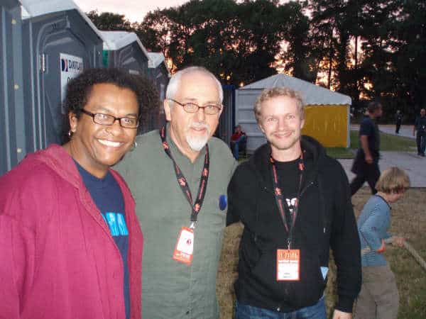 w. Peter Gabriel at WOMAD Festival Reading