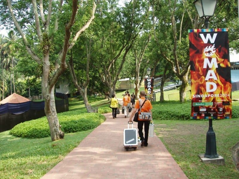 Backstage at the beautiful venue in Singapore (Fort Canning Park) (pic: Matthias Millhoff)