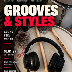 Grooves & Styles - Intensivworkshop am 10.01.2027 - 169,- € p.P.