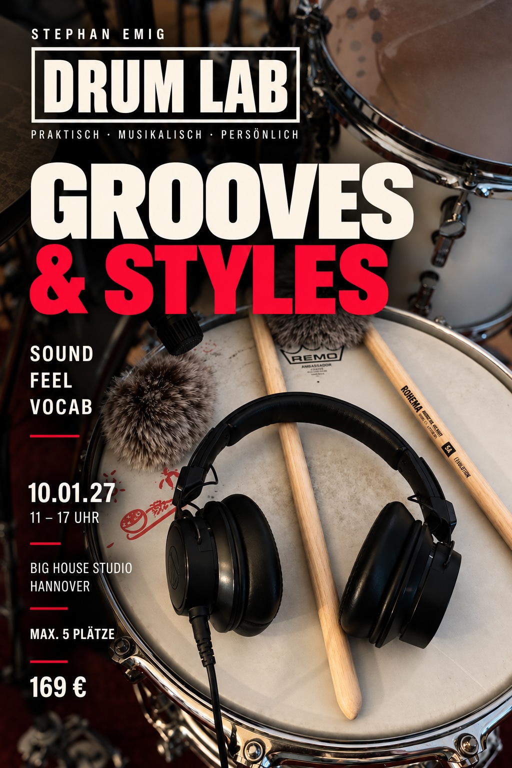 Grooves & Styles - Intensivworkshop am 10.01.2027 - 169,- € p.P.
